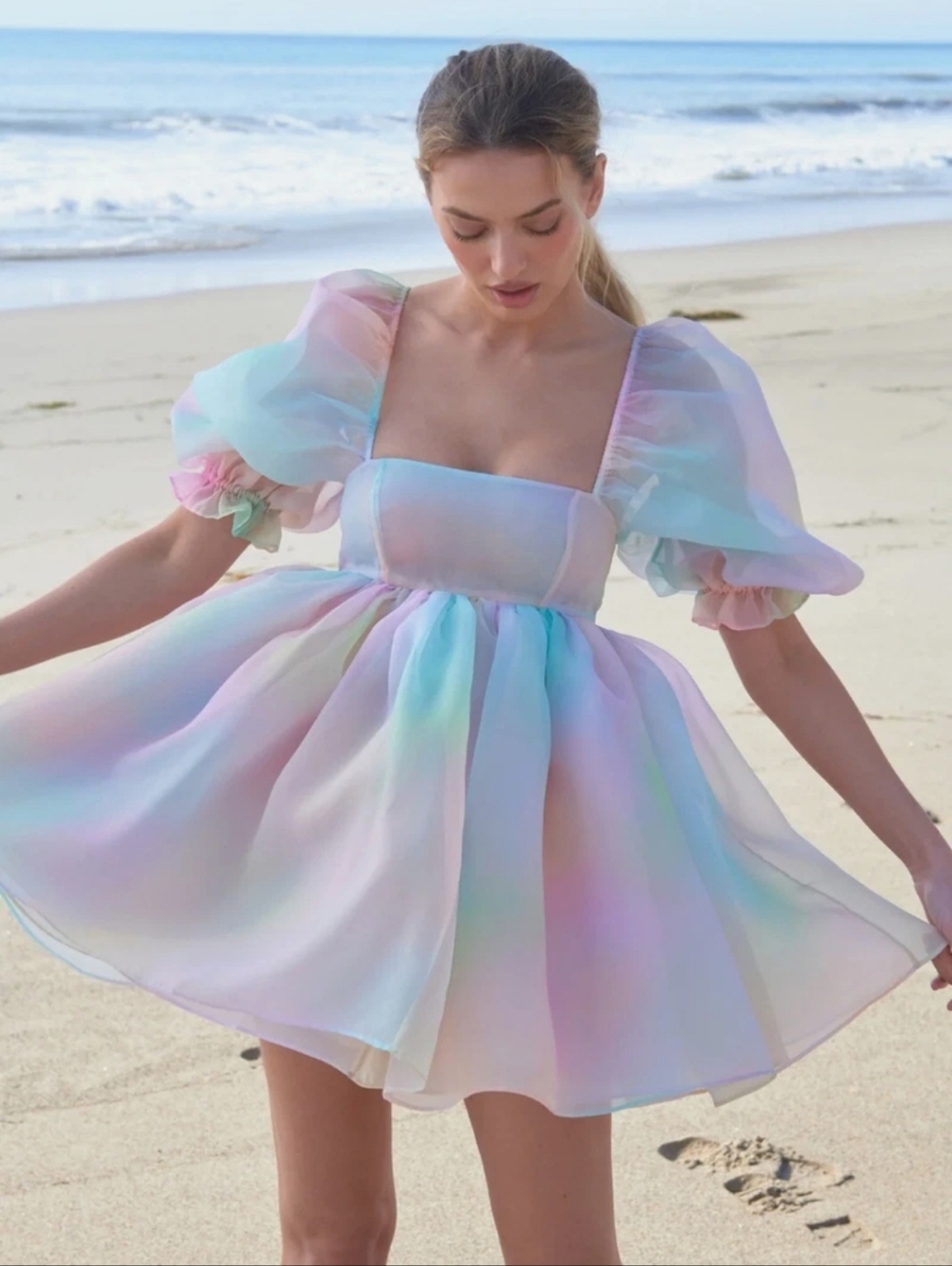 Pastel Tie-Dye Dress